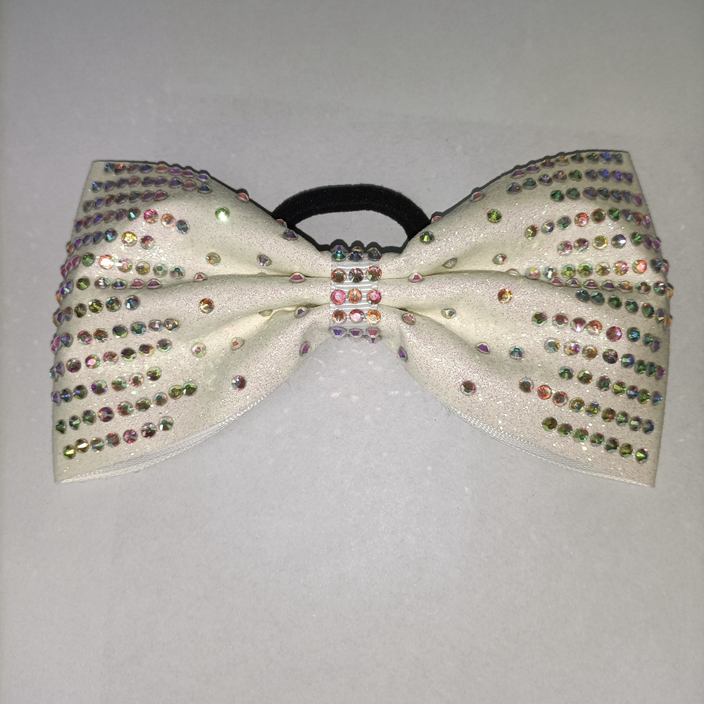 Mini Pigtail Glitter Cheer Bows