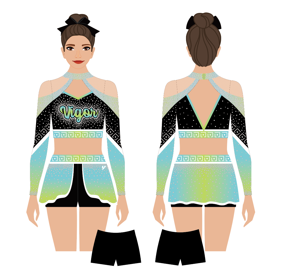 Vigor designed beauty uniform