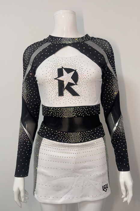 Vigor! white and black competition uniforms