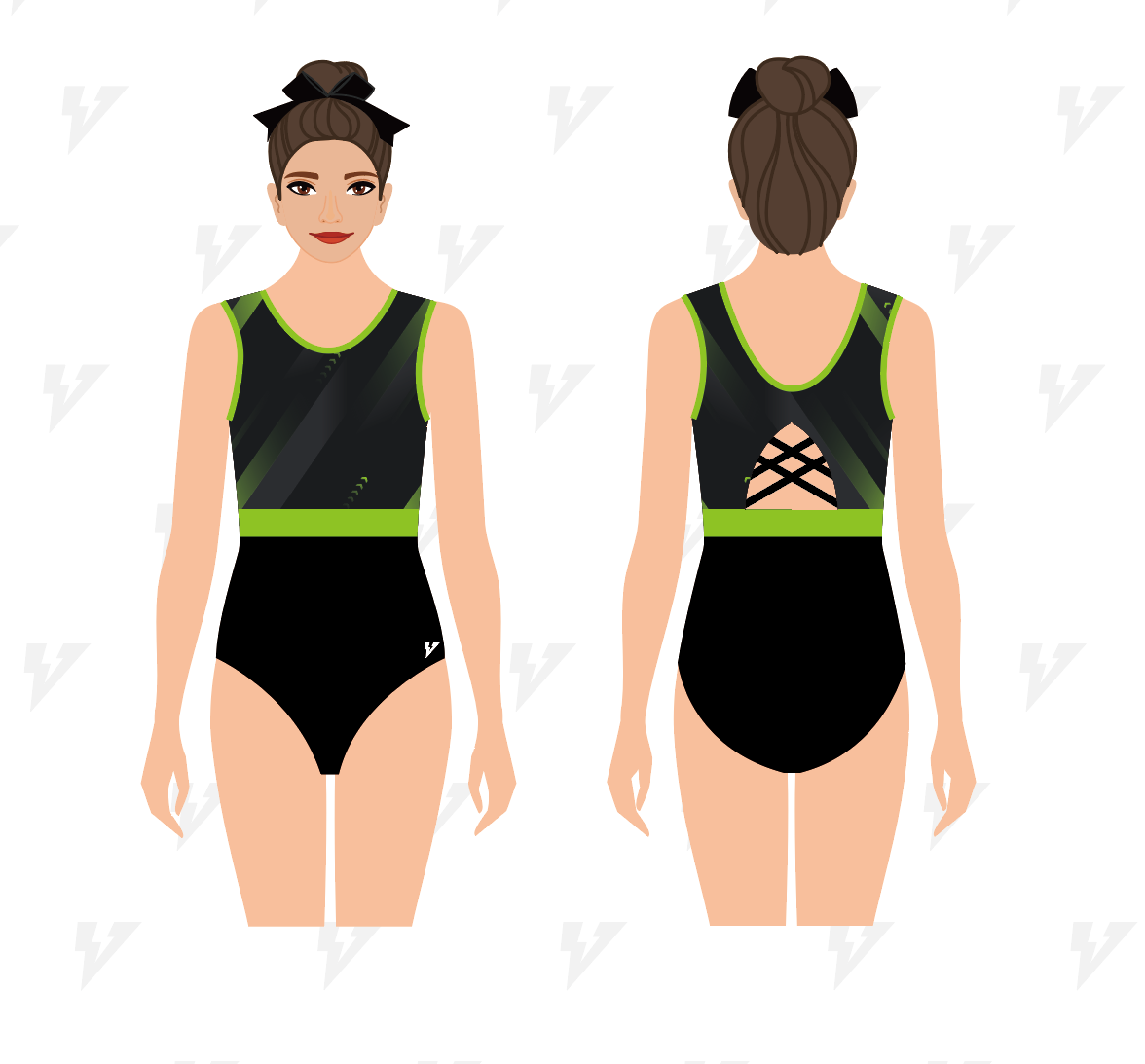 Short Sleeve Gymnastic Leotard