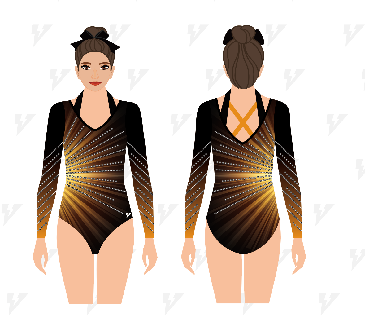 Long Sleeve Gymnastic Leotard