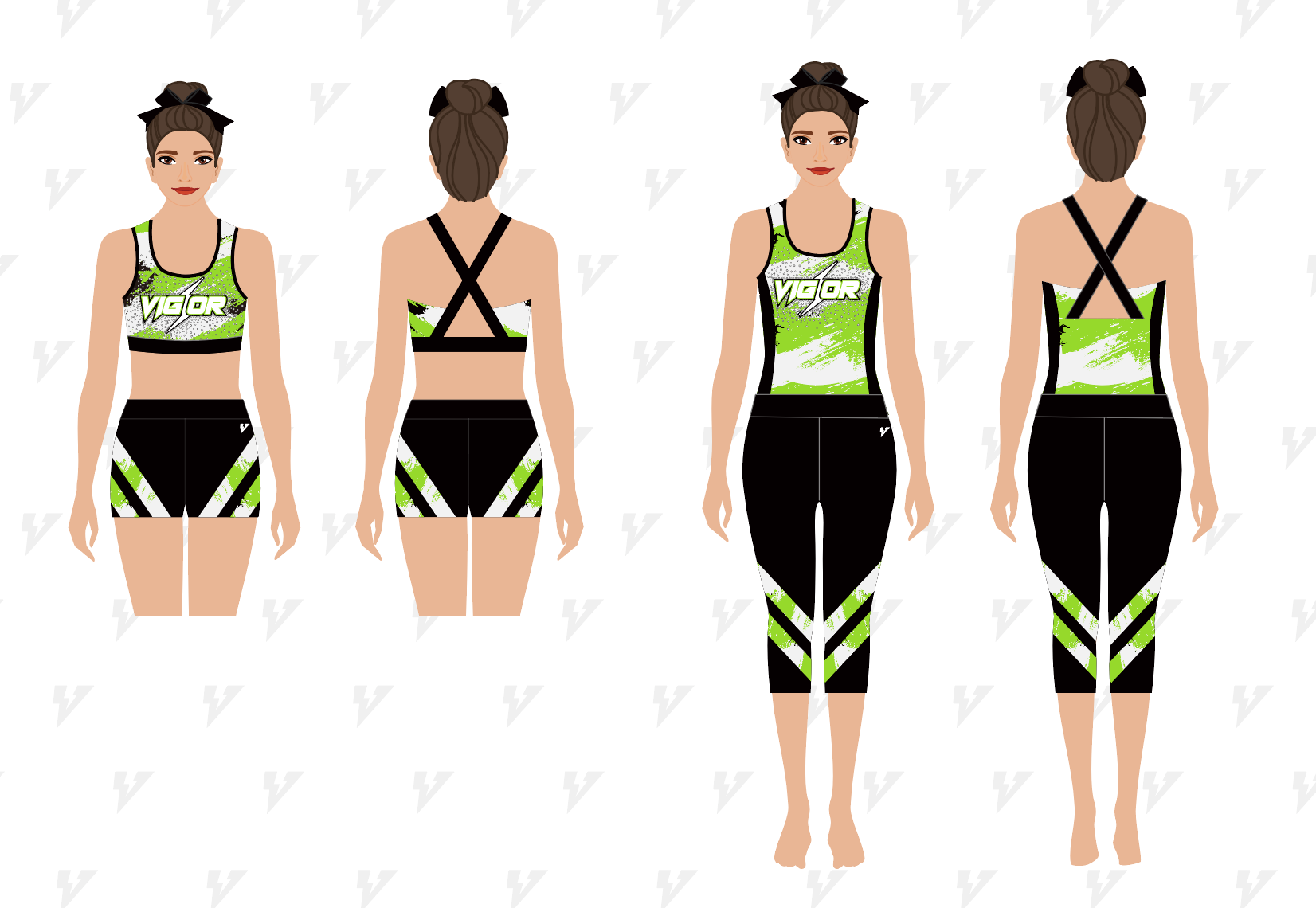 Vigor Cheer Practice Wear Set