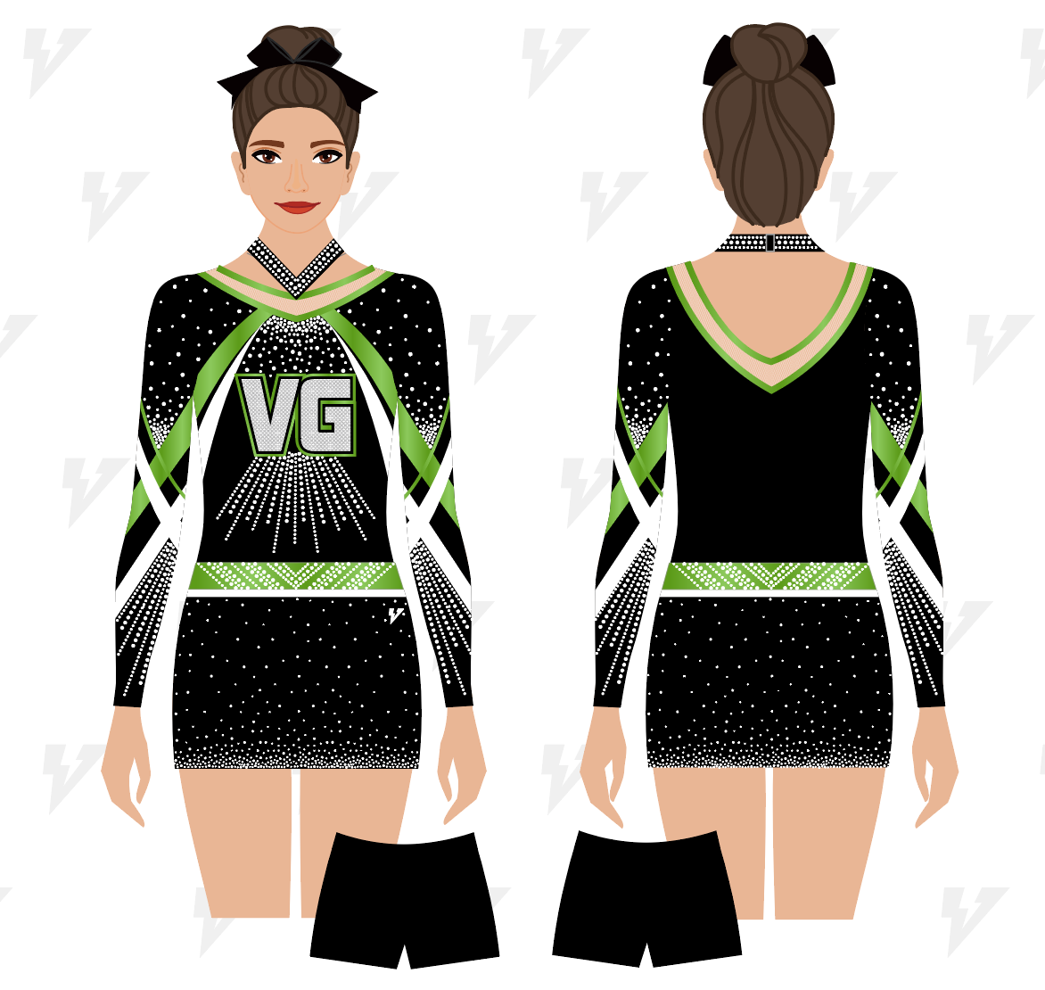 Vigor!! New Sparkle cheerleading uniform